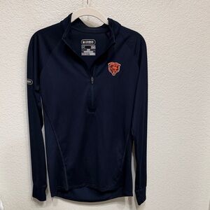 NFL Navy Blue Sweatshirt with Orange Logo
